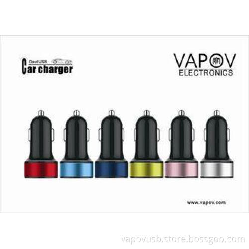 4.2 A Intelligent Dual USB Car Charger For iPhone,iPad, Sam